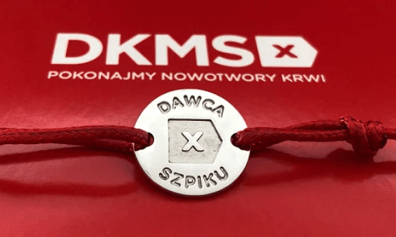 Bransoletka dawcy szpiku Fundacji DKMS